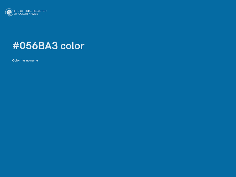 #056BA3 color image