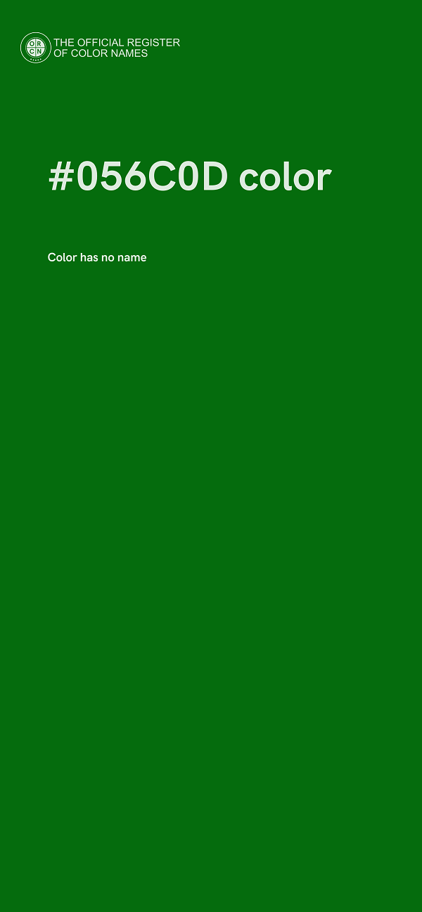 #056C0D color image