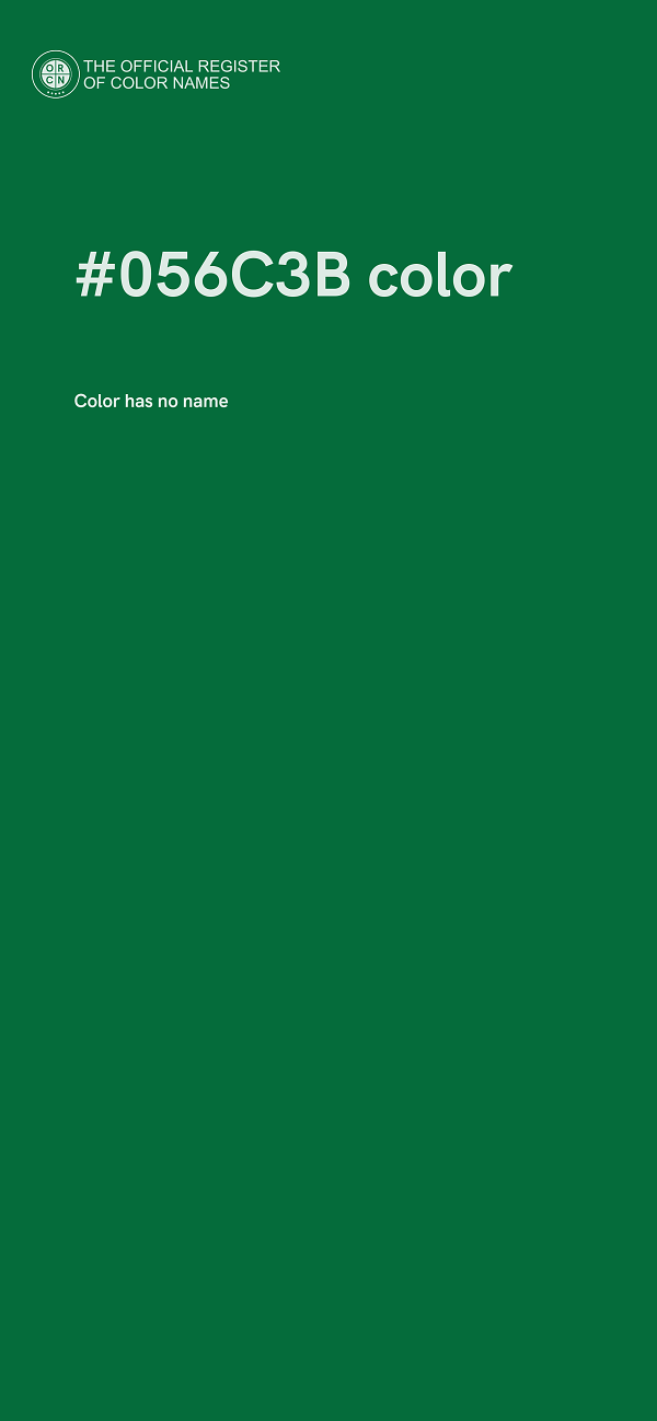 #056C3B color image
