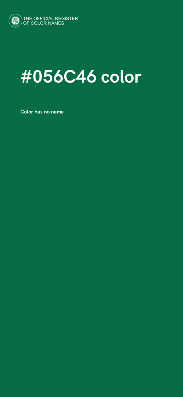 #056C46 color image