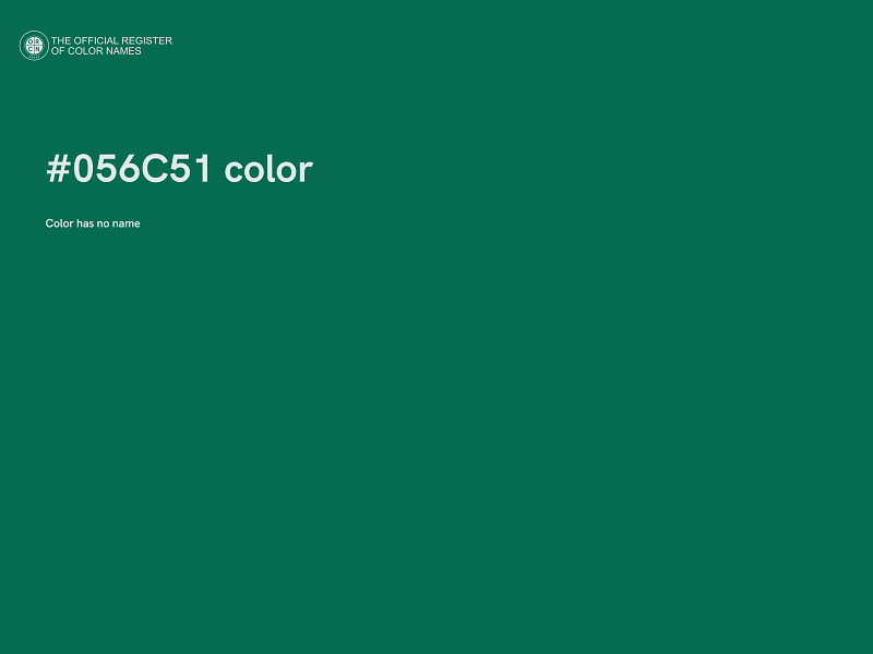 #056C51 color image