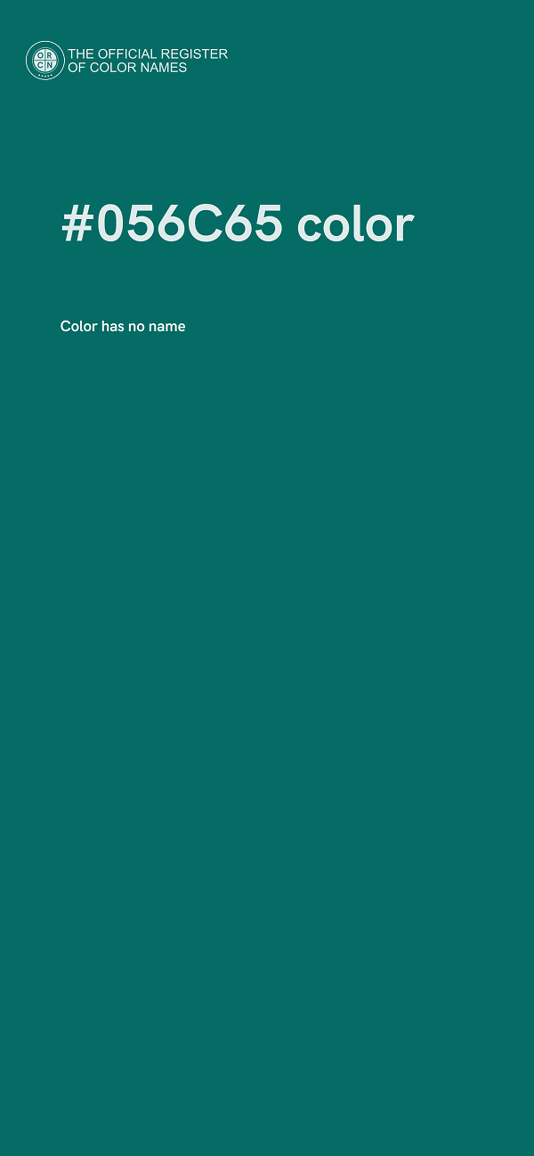 #056C65 color image