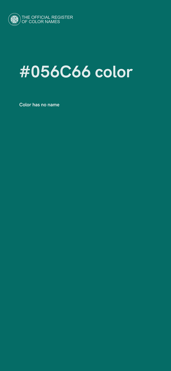 #056C66 color image