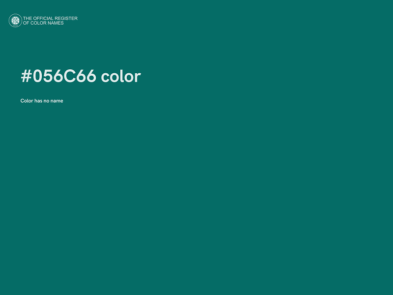 #056C66 color image