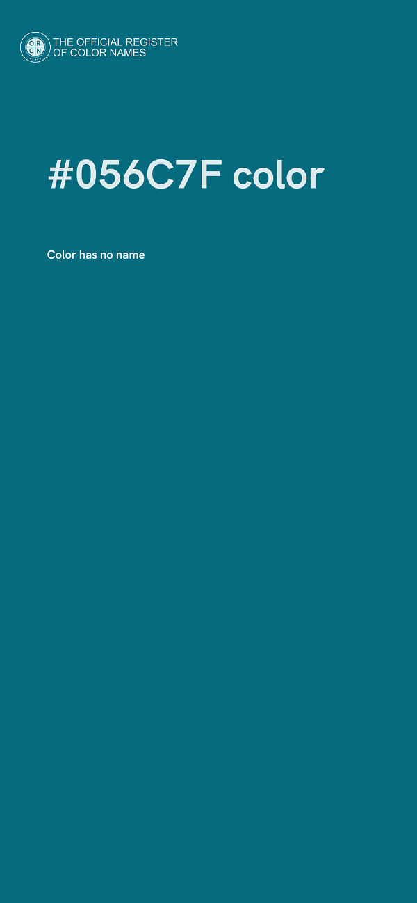 #056C7F color image