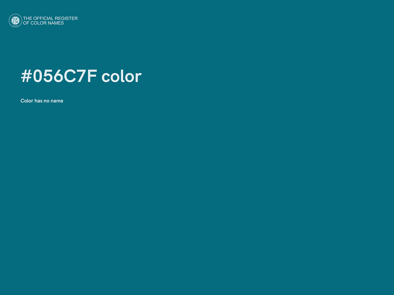 #056C7F color image