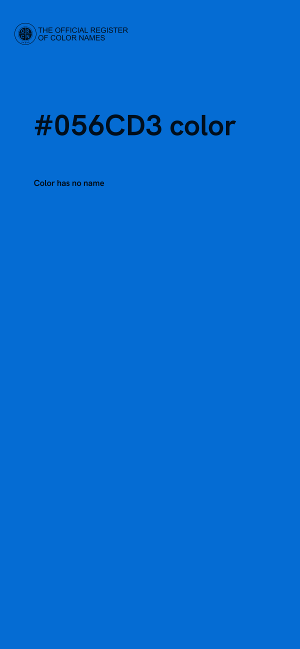#056CD3 color image