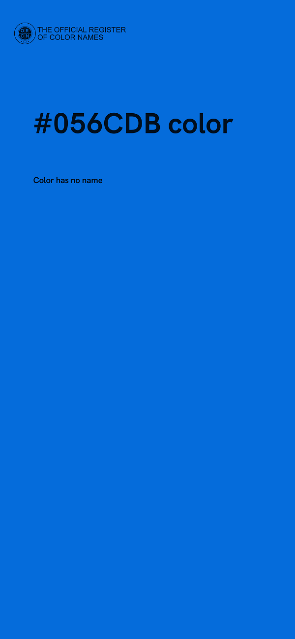 #056CDB color image
