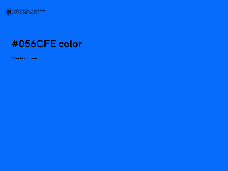 #056CFE color image