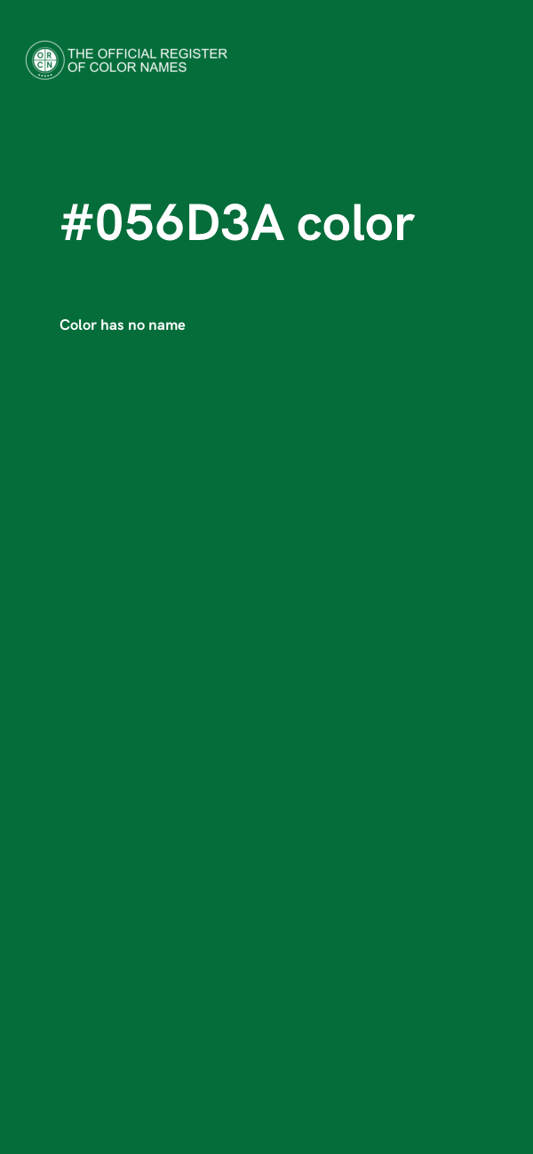 #056D3A color image