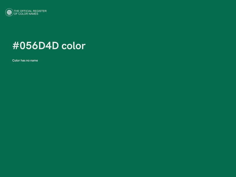 #056D4D color image