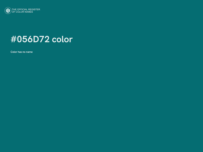 #056D72 color image