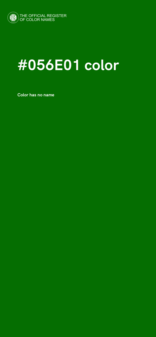 #056E01 color image
