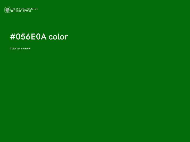 #056E0A color image