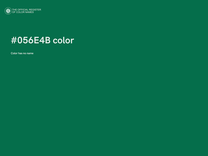 #056E4B color image