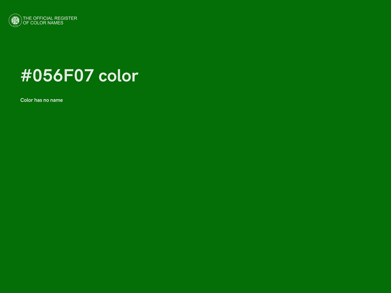 #056F07 color image
