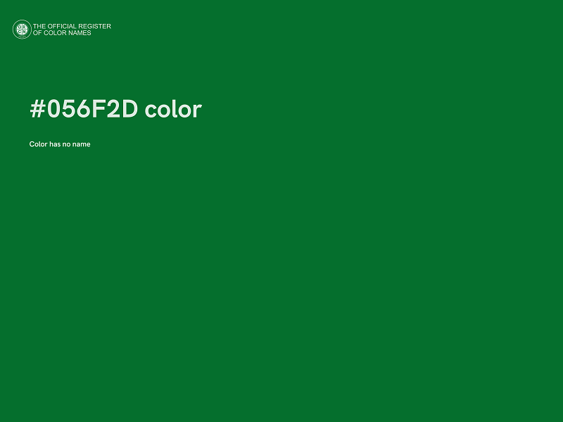 #056F2D color image