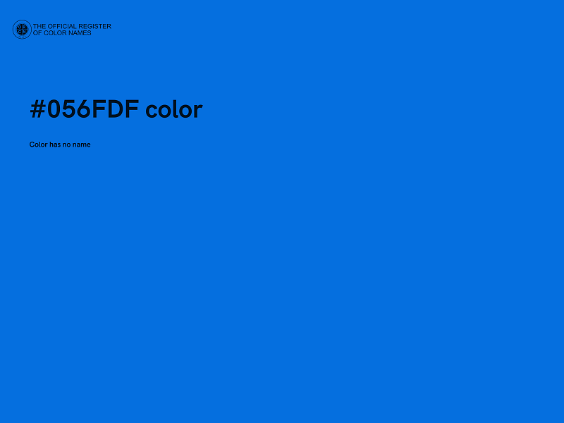 #056FDF color image