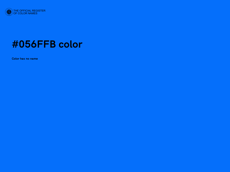 #056FFB color image