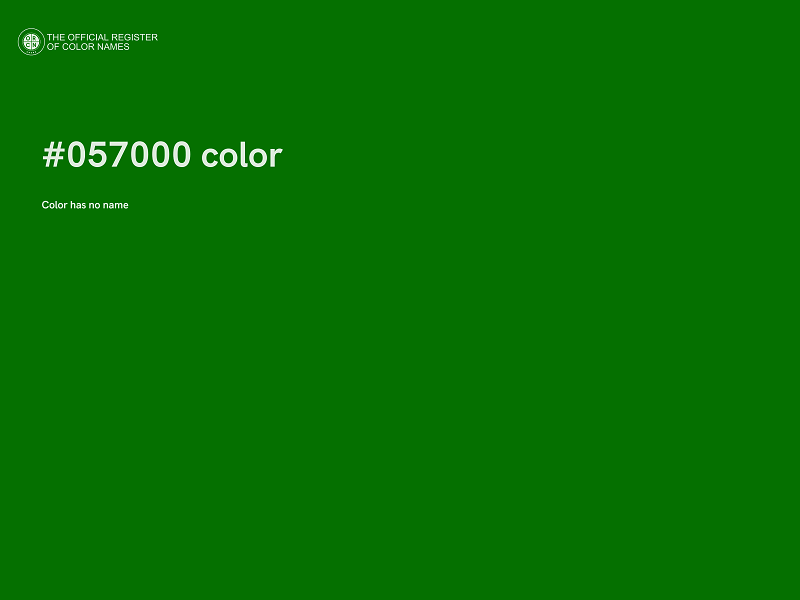 #057000 color image