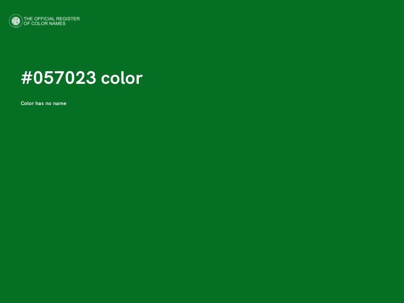 #057023 color image