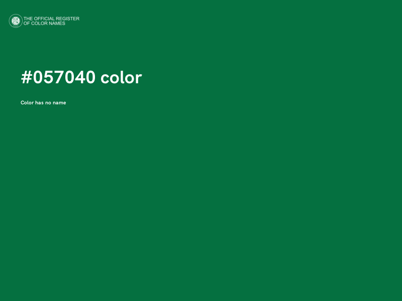 #057040 color image