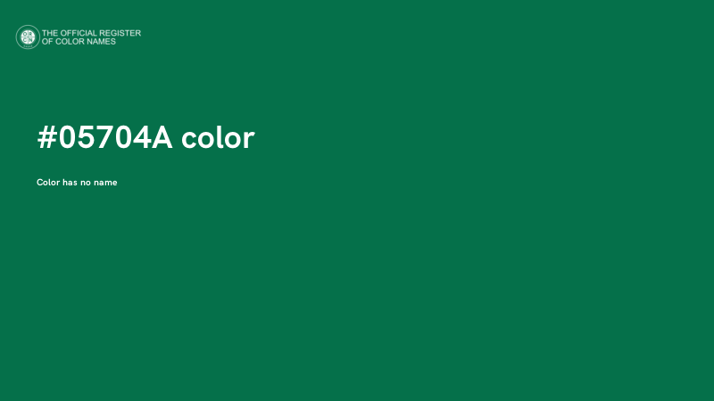 #05704A color image