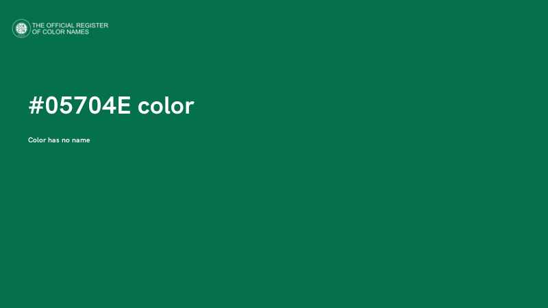 #05704E color image