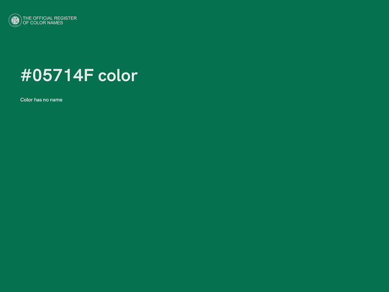 #05714F color image