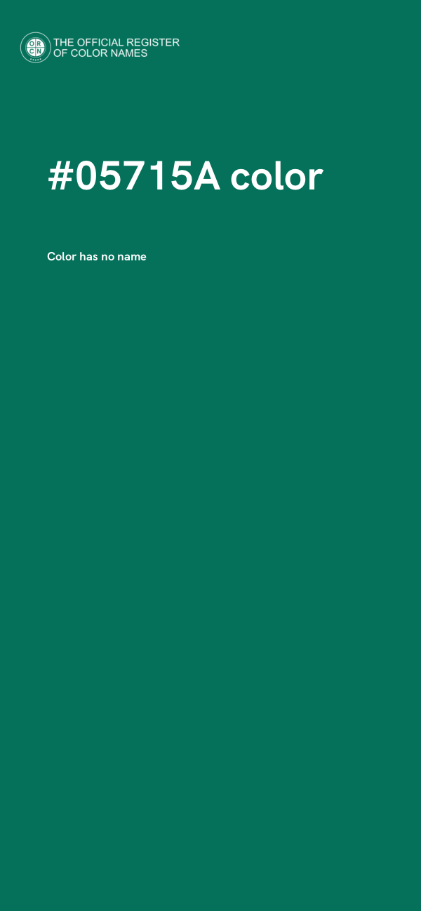 #05715A color image