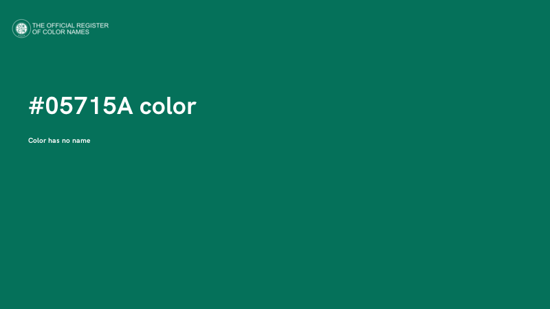 #05715A color image