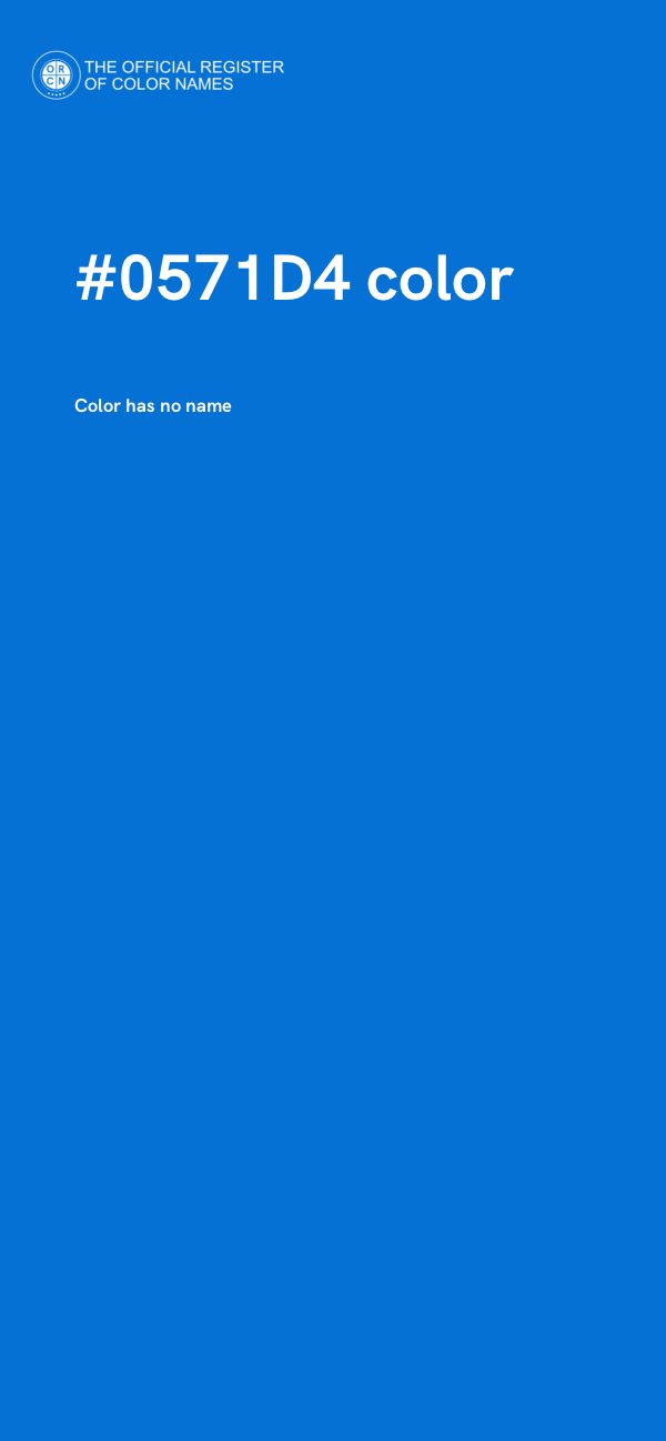 #0571D4 color image