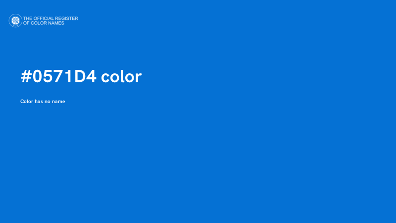 #0571D4 color image