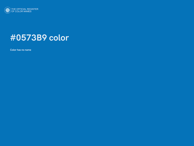 #0573B9 color image