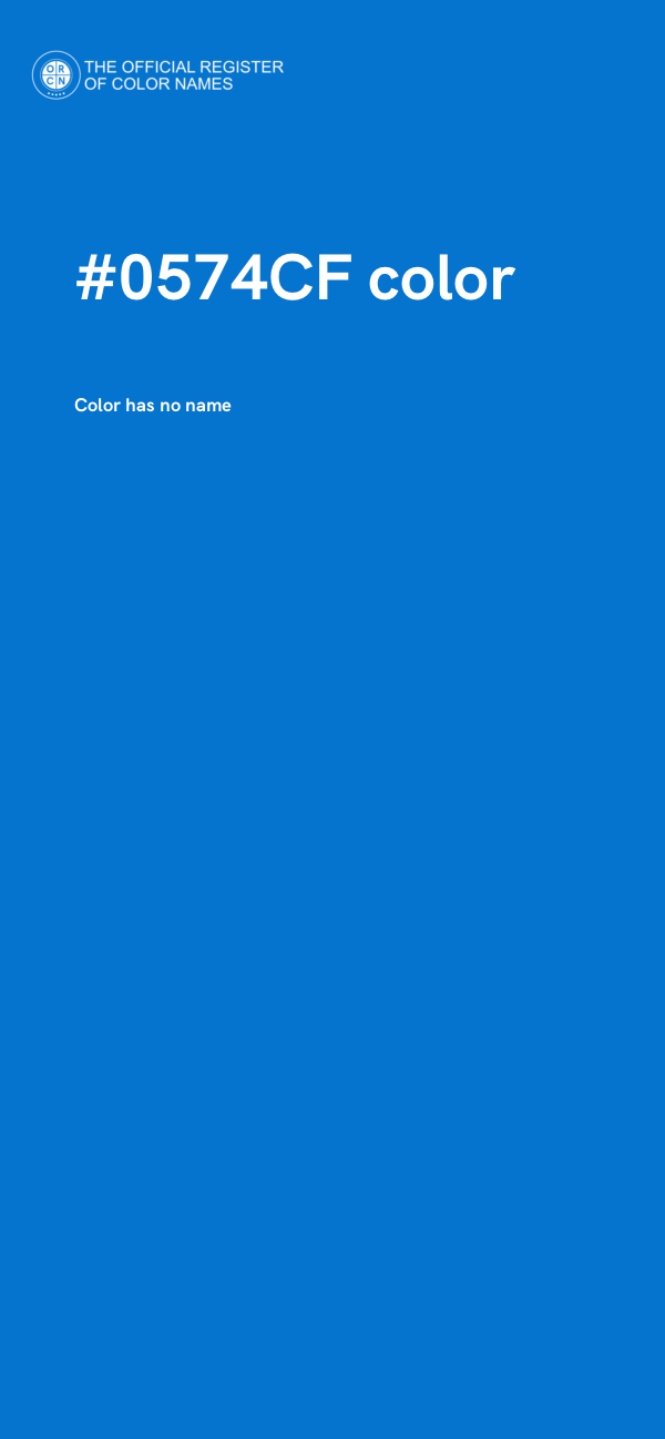 #0574CF color image