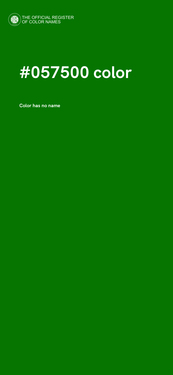 #057500 color image