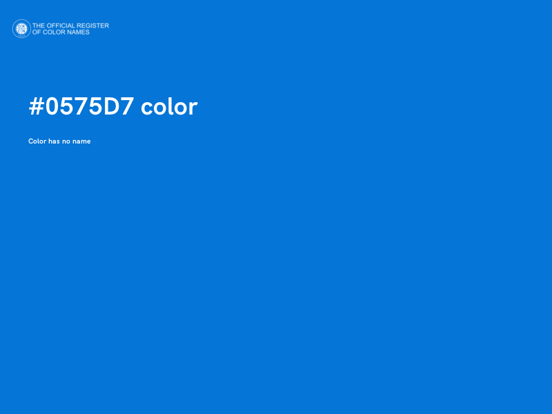 #0575D7 color image