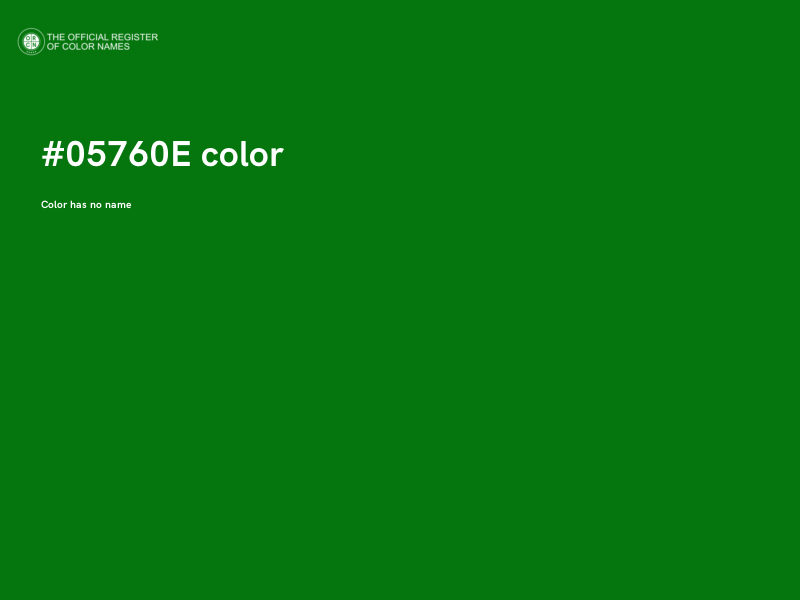 #05760E color image