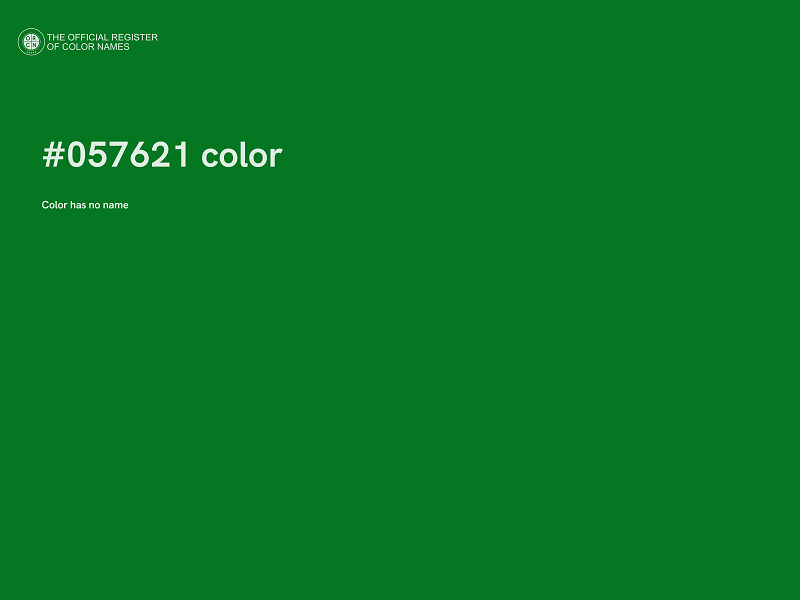 #057621 color image