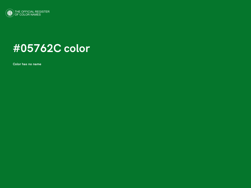 #05762C color image