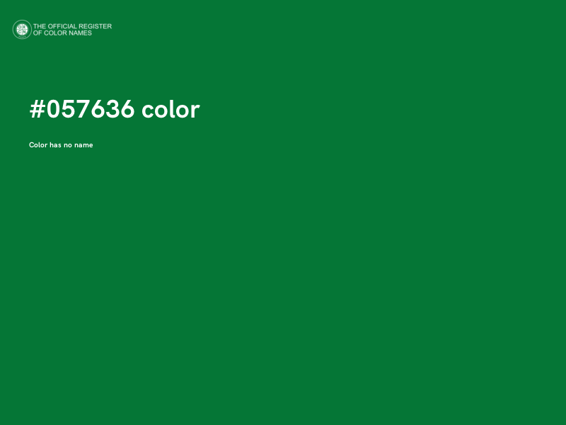 #057636 color image