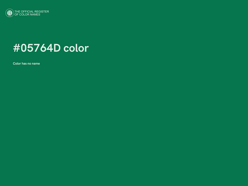 #05764D color image