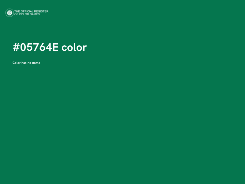 #05764E color image