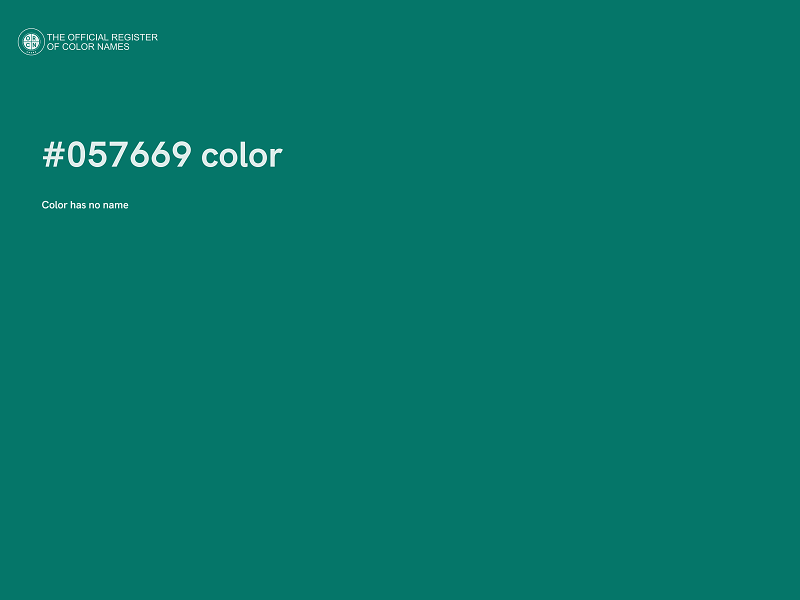 #057669 color image