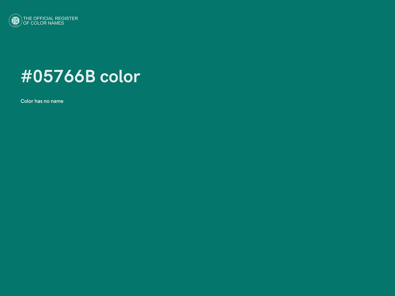 #05766B color image