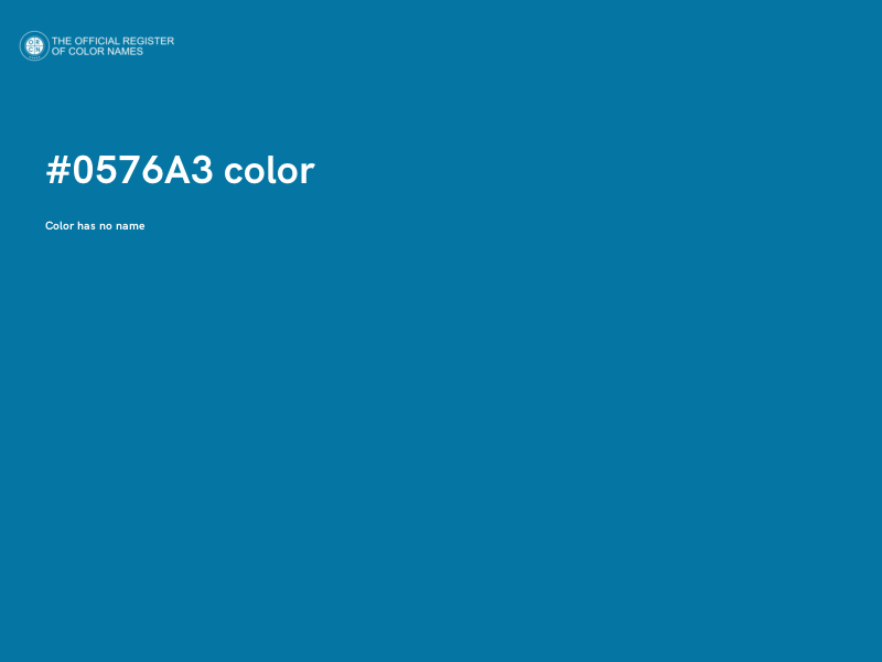 #0576A3 color image
