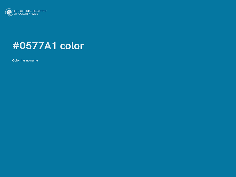 #0577A1 color image