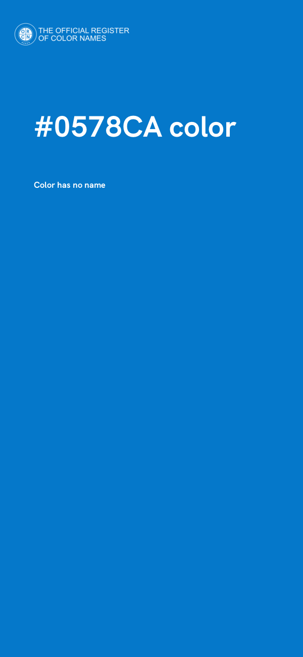 #0578CA color image