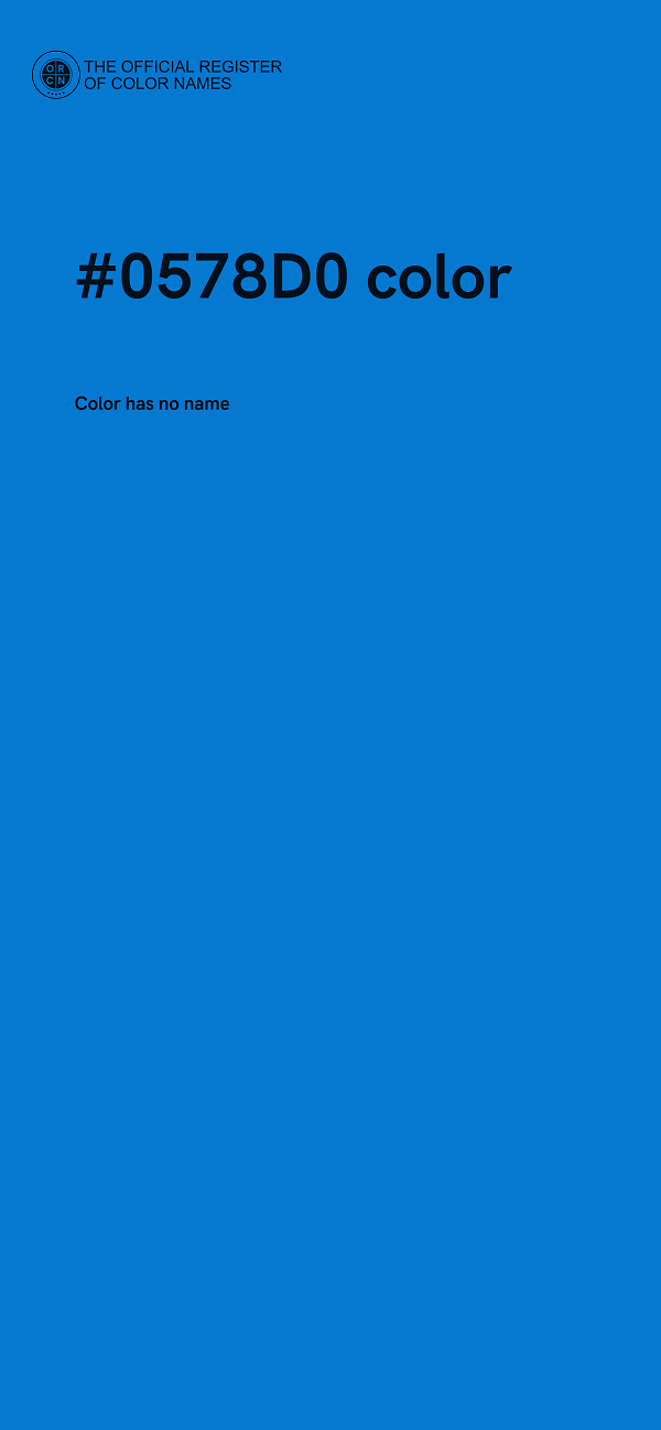 #0578D0 color image