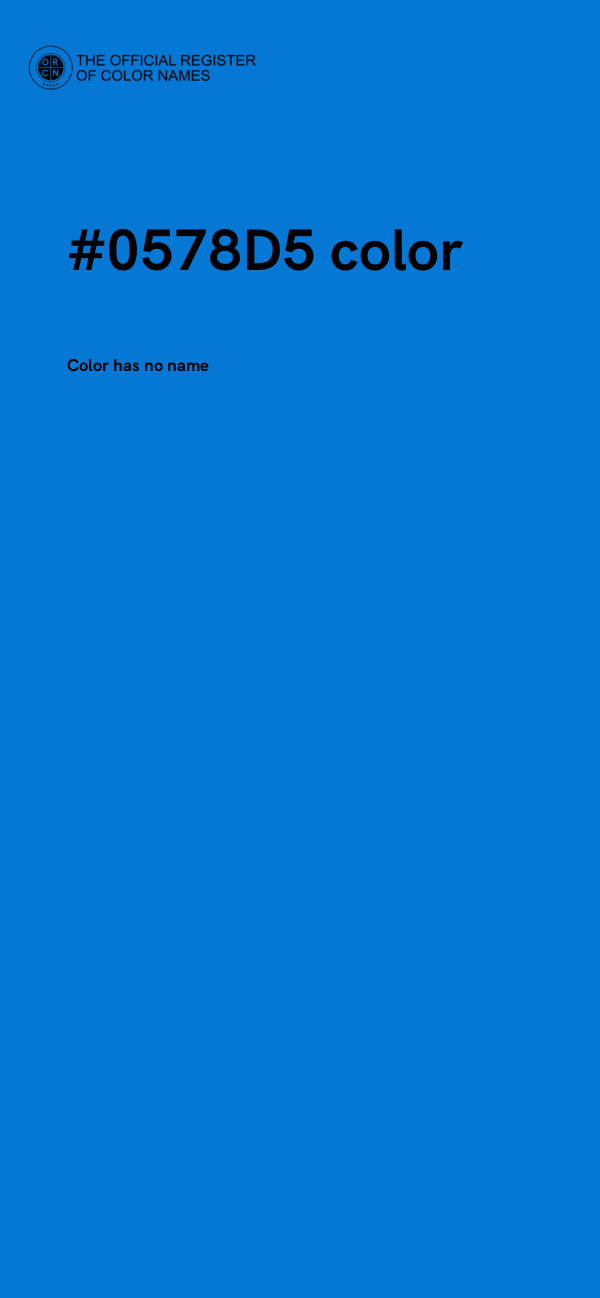 #0578D5 color image